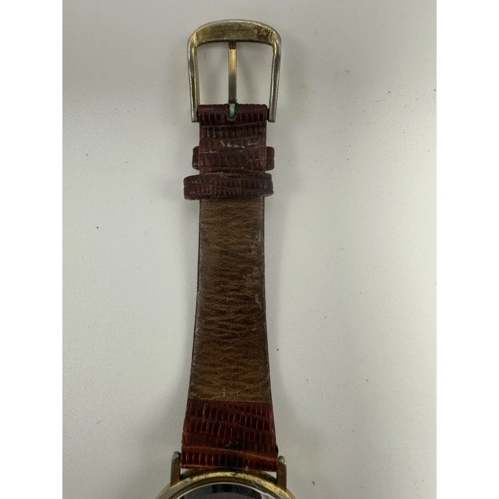 Benrus Mens‎ Calendar Watch New Battery 31MM 6.75